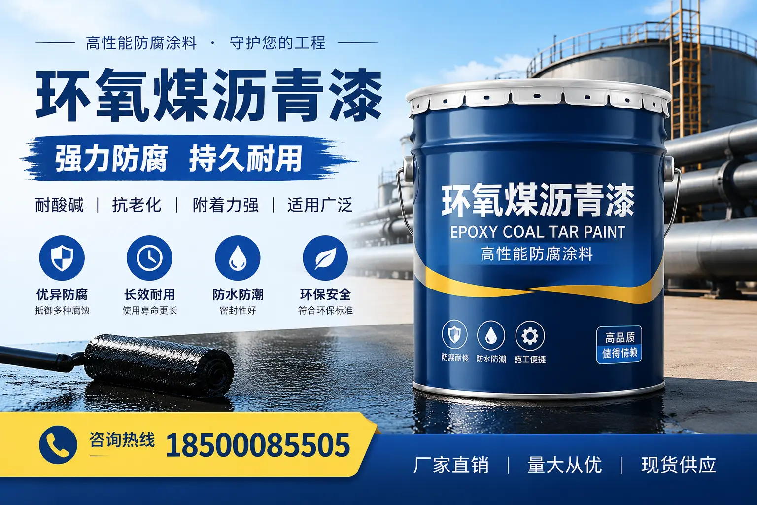 环氧煤沥青漆在防腐领域的重要性,定安行业动态